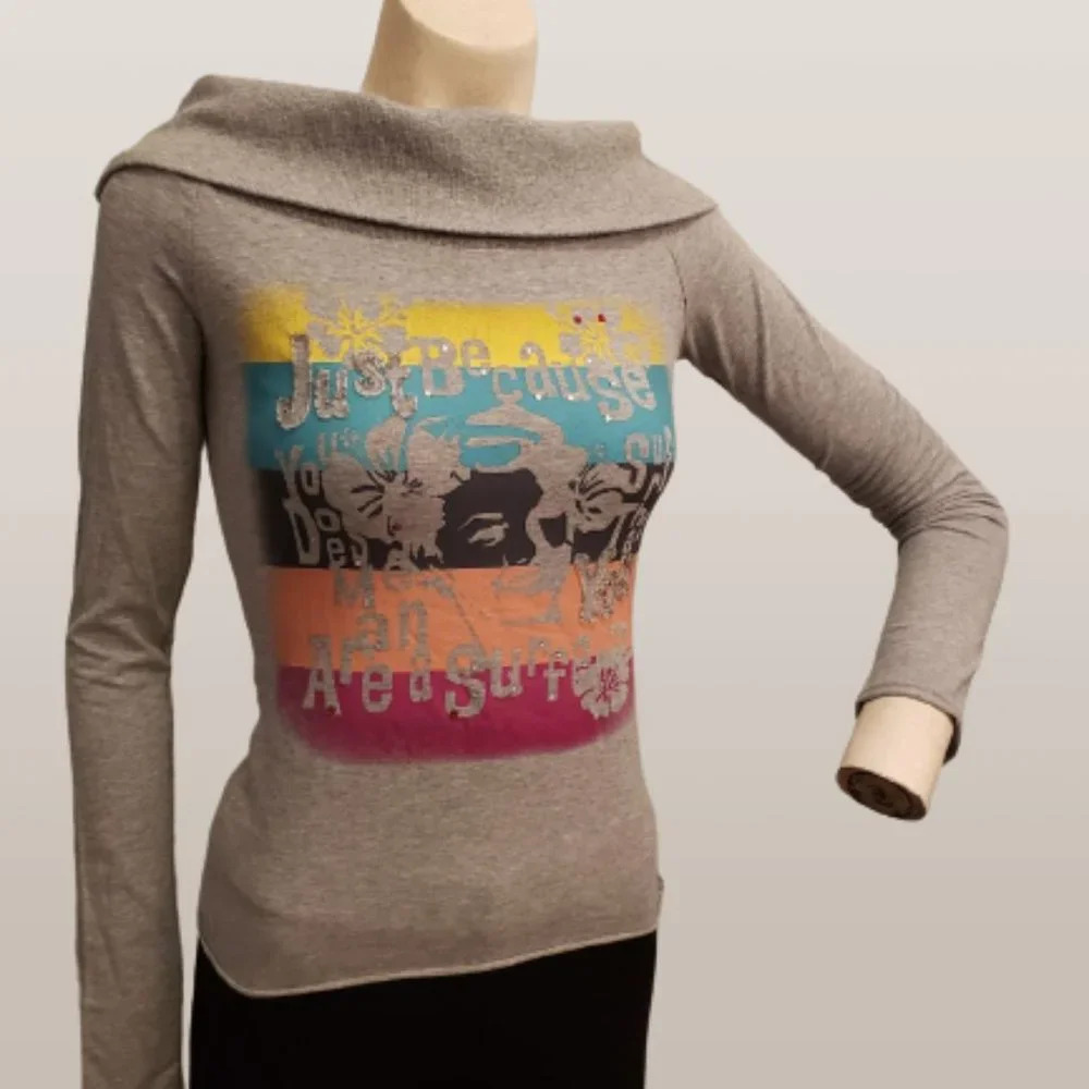 Retro Jeans  Company boatneck long sleeve sweater XSMALL
